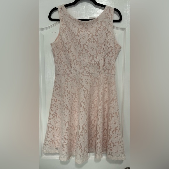 Speechless Dresses & Skirts - Pale Pink Dress With Lace Overlay